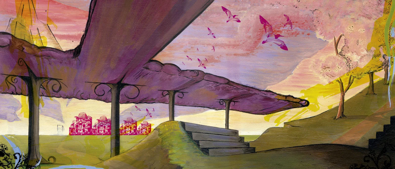 Pintura del universo visual de OctopoÁnimA